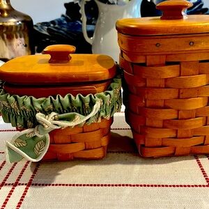 Longaberger storage or canister set
